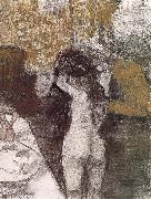 Edgar Degas After bath oil painting on canvas